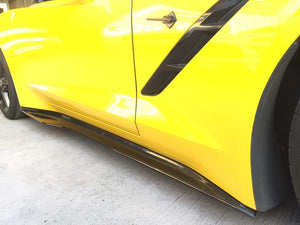 Chevy C7 Corvette CE Style Carbon Fiber Sideskirts