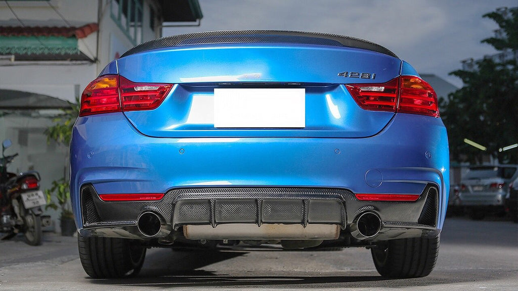 F32/F33 BMW 435i Carbon Fiber Rear Diffuser