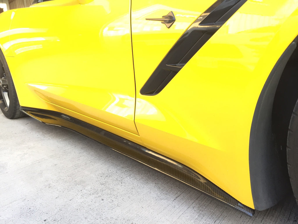 Chevy C7 Corvette CE Style Carbon Fiber Sideskirts