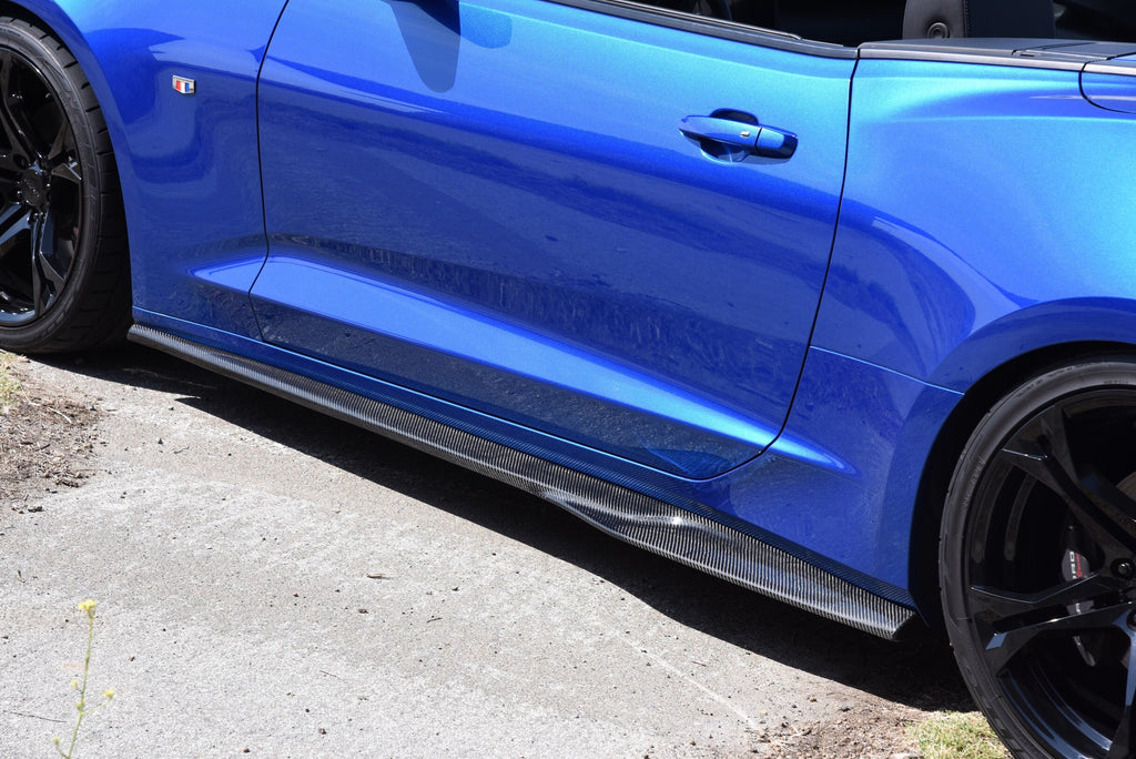Chevy Camaro 6th Gen CE Style Carbon Fiber Sideskirts